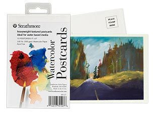 Strathmore Watercolor Postcard Pad 4x6 140 lb. Cold Press 15 Sheets