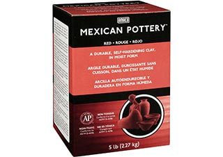 Amaco Self-Hardening Clay Mexican Red Pottery 5lb