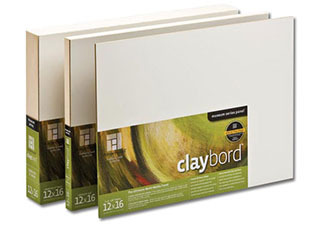 Ampersand Claybord Smooth 1/8 inch Flat Panel 16x20