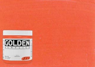 Golden Heavy Body Acrylic 8 oz. Pyrrole Orange