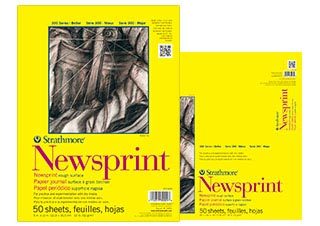 Strathmore 300 Series Rough Newsprint Pad 12x18 (50 Sheets)