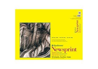 Strathmore 300 Series Rough Newsprint Pad 18x24 (50 Sheets)