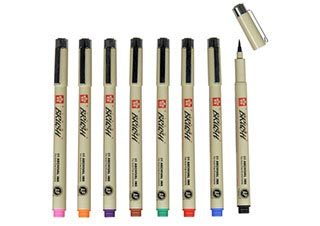 Sakura Pigma Brush Pen 8 Color Set