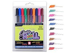 Sakura Gelly Roll Pen 0.4mm Medium Point 10 Color Set