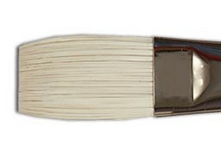 Silver Brush Bristlon Series 1901 Long Handle Size 2 Flat Brush