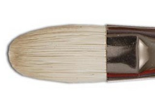 Silver Brush Bristlon Series 1903 Long Handle Size 8 Filbert Brush