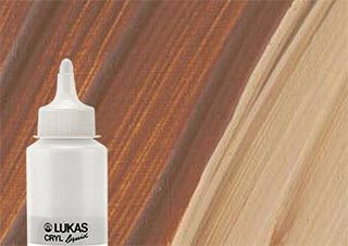 Lukas Cryl Liquid Acrylic Paint Gold Ochre 250ml Bottle