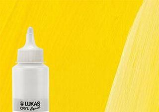 Lukas Cryl Liquid Acrylic Paint Cadmium Yellow Light 250ml Bottle