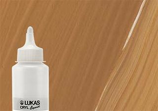 Lukas Cryl Liquid Acrylic Paint Raw Sienna 250ml Bottle