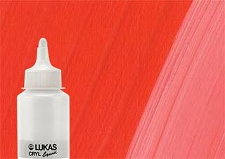 Lukas Cryl Liquid Acrylic Paint Cadmium Red Light 250ml Bottle