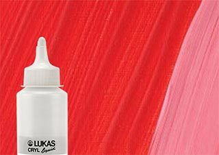 Lukas Cryl Liquid Acrylic Paint Vermilion Deep 250ml Bottle