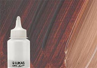 Lukas Cryl Liquid Acrylic Paint Burnt Umber 250ml Bottle