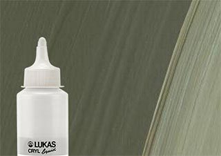 Lukas Cryl Liquid Acrylic Paint Umber Greenish 250ml Bottle
