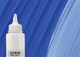 Lukas Cryl Liquid Acrylic Paint Ultramarine Light 250ml Bottle