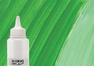 Lukas Cryl Liquid Acrylic Paint Chrome Green Light 250ml Bottle