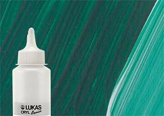 Lukas Cryl Liquid Acrylic Paint Viridian 250ml Bottle