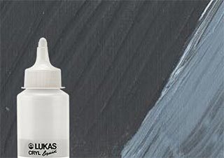 Lukas Cryl Liquid Acrylic Paint Iron Oxide Black 250ml Bottle