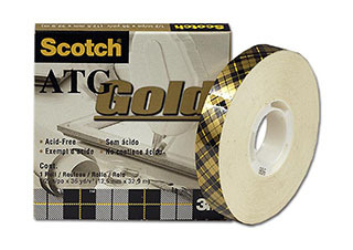 Scotch ATG 908 Gold Transfer Tape 1/2 inch x 36 Yard