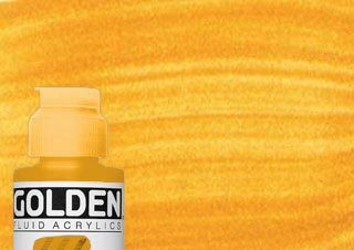 Golden Fluid Acrylic 4 oz. Iridescent Bright Gold (Fine)