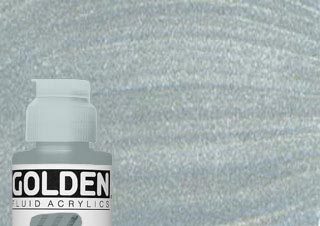 Golden Fluid Acrylic 4 oz. Iridescent Silver (Fine)