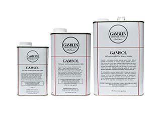 Gamblin Gamsol Odorless Mineral Spirits 33.8oz Bottle