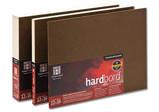 Ampersand Hardbord Unprimed 1/8 inch Flat Panel 5x7 Pack of 3