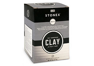 Amaco Self-Hardening Clay White Stonex 5lb