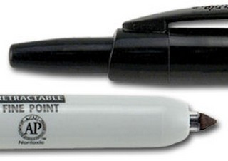 Sharpie Marker Retractable Fine Tip Black