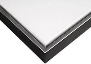 Illusions Floater Wood Frame 3/4 in. Deep 8x10 Silver/Black