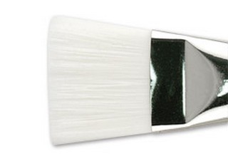 Creative Mark Mural White Synthetic Flat Brush Size 30