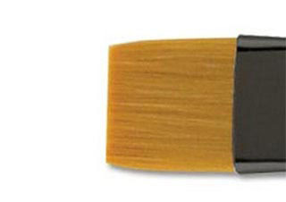 Beste Golden Taklon Short Handle Chisel Brush Size 2