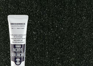 Turner Acryl Gouache Pearlescent Black 20ml Tube