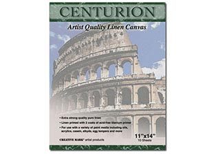 Centurion Acrylic Primed Linen Canvas 10 Sheet Pad 9x12