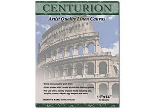 Centurion Acrylic Primed Linen Canvas 10 Sheet Pad 16x20