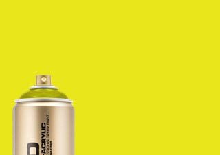 Montana GOLD Spray Paint 400ml Shock Yellow Light