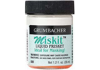 Grumbacher Miskit Liquid Frisket 1.2oz Jar