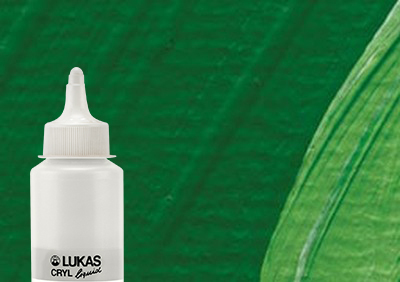 Lukas Cryl Liquid Acrylic Paint Sap Green 250ml Bottle
