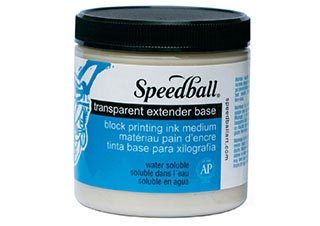Speedball Water-Soluble Block Printing Ink 8 oz. Pearlescent Extender Base