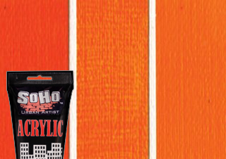 SoHo Urban Artist Acrylic Cadmium Orange Hue 75ml Tube