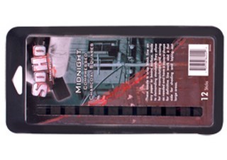 SoHo Urban Artist Compressed Midnight Charcoal 12 Pack