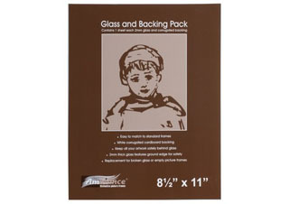 Ambiance Picture Frame Glass and Backing Single 9x12