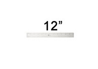 Acurit 12 inch Stainless Steel Cork Back Ruler