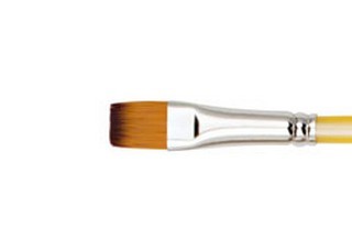 Creative Inspirations Short Dura-Handle Flat Brush Size 1/2 inch