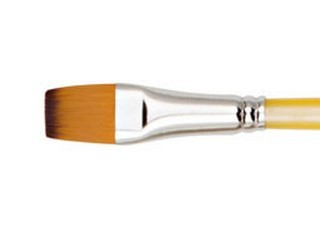 Creative Inspirations Dura-Handle Short Handle Flat Brush Size 3/4 in.