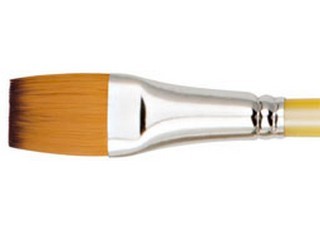 Creative Inspirations Dura-Handle Short Handle Flat Brush Size 1 in.