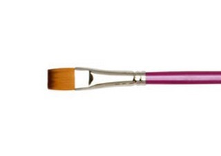 Creative Inspirations Dura-Handle Long Handle Flat Brush Size 1/2 in.