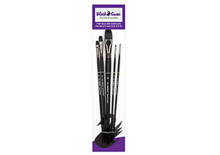 Black Swan Long Handle Flat Brush Set