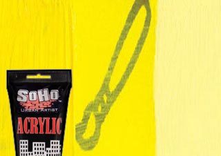 SoHo Urban Artist Acrylic Primary Yellow 75ml Tube