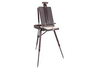SoHo Urban Artist Lightweight French Easel in Mahogany Stain