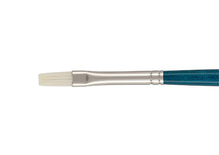 Berlin Synthetic Long Handle Brush Series 1018F Size 2 Flat